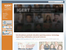Tablet Screenshot of igert.org